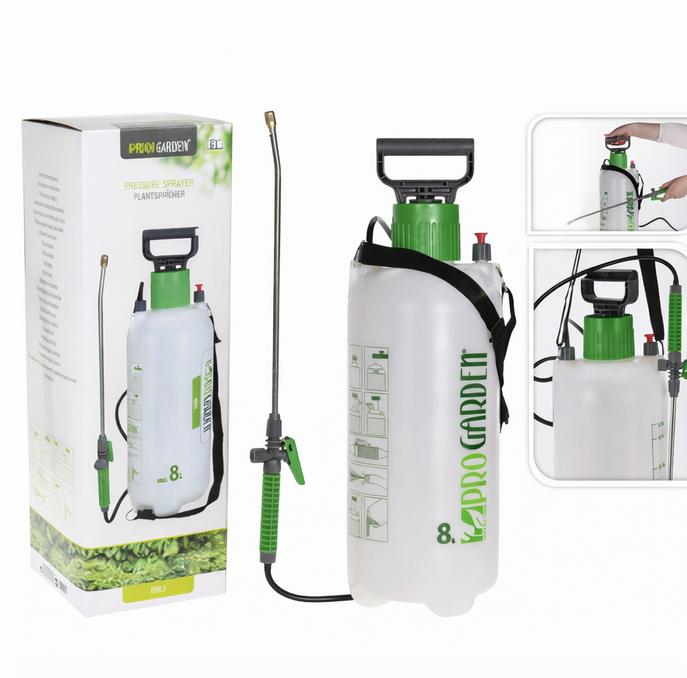 🌿 Pulverizator cu presiune 8L – Cu valvă de siguranță & lance reglabilă