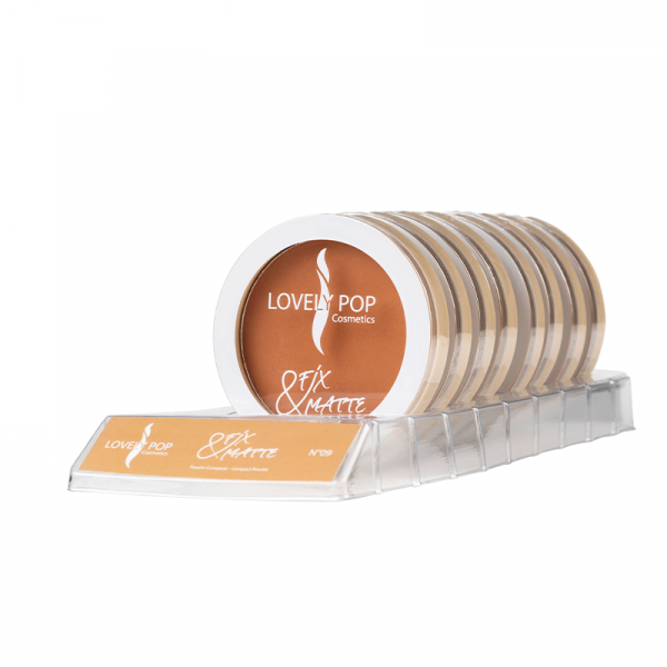 🌟 Poudre Compacte Fix & Matte N°9 – Lovely Pop