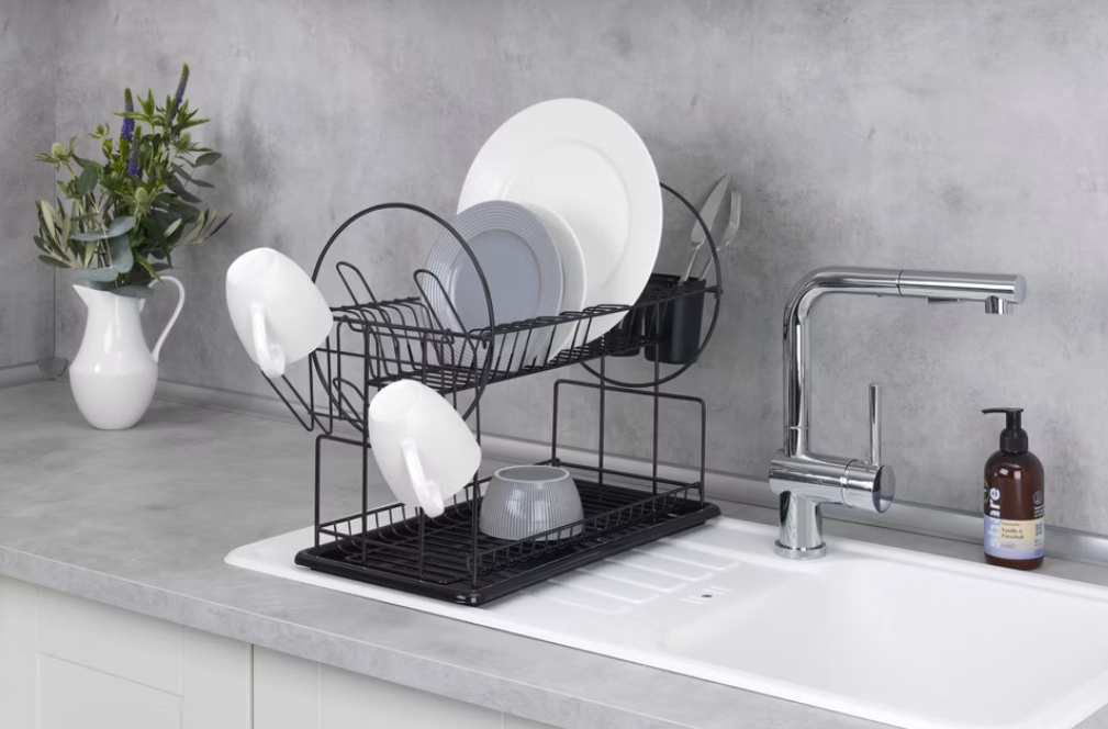 Suport pentru vase Premium Duo Negru Wenko