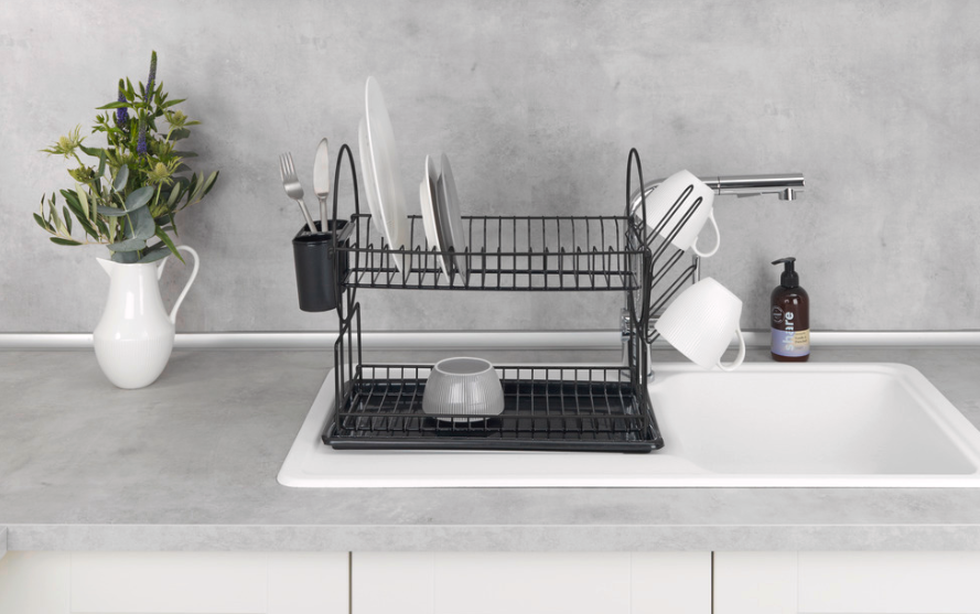 Suport pentru vase Premium Duo Negru Wenko