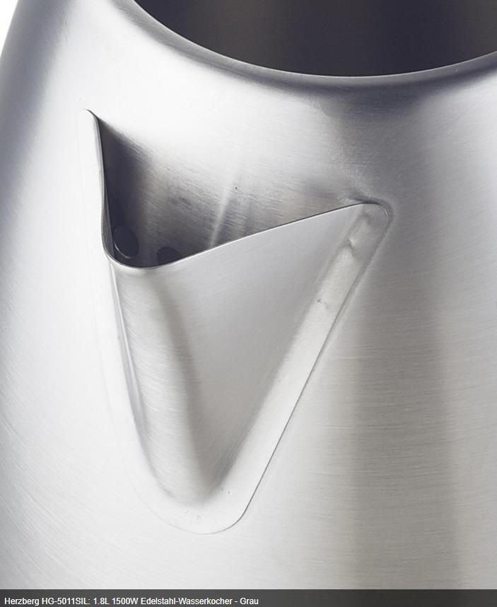 Fierbător Electric din Inox, 1.8L, 1500W – Gri/Argintiu