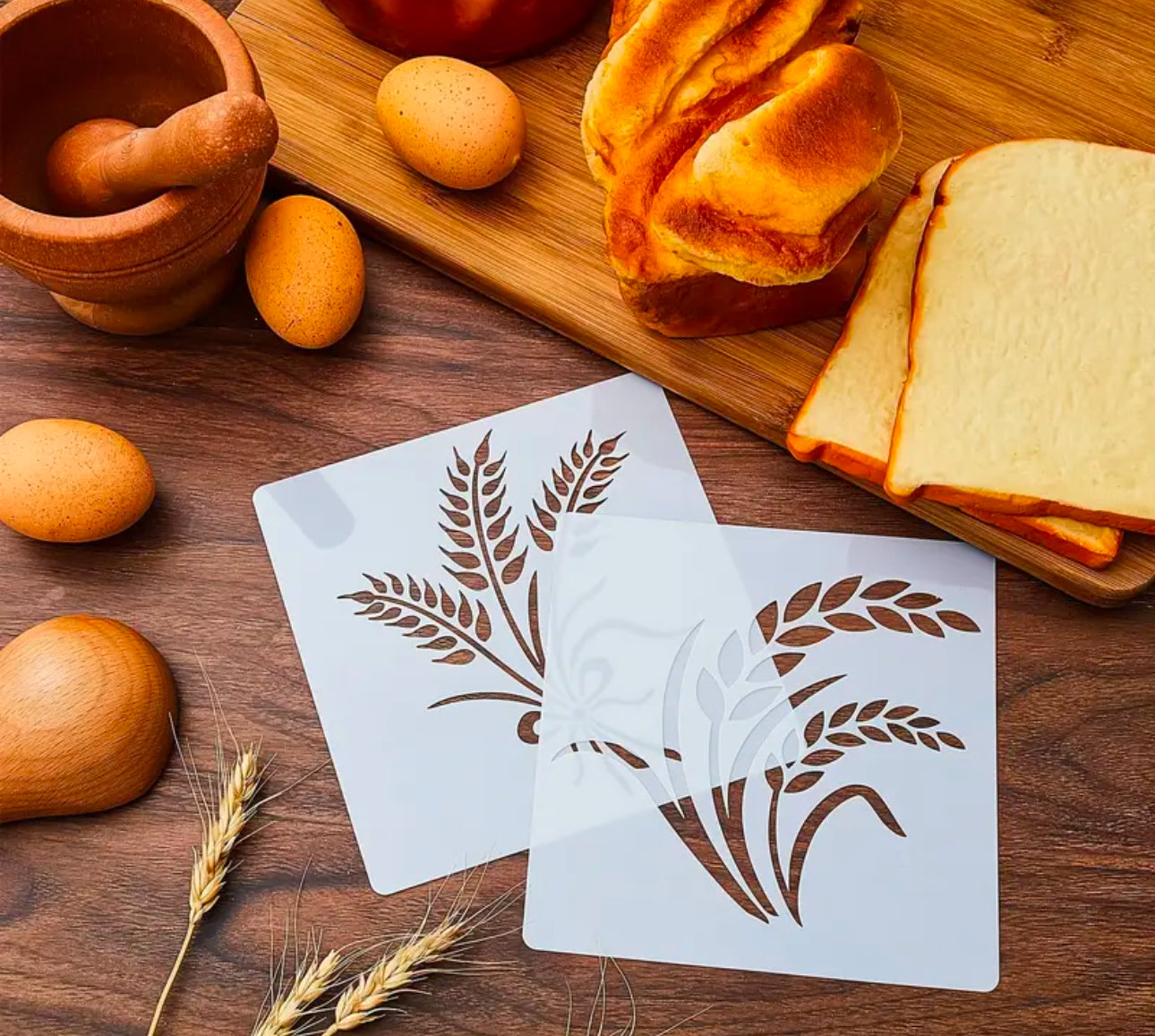 Set de 12 Șabloane pentru Pâine si Prajituri