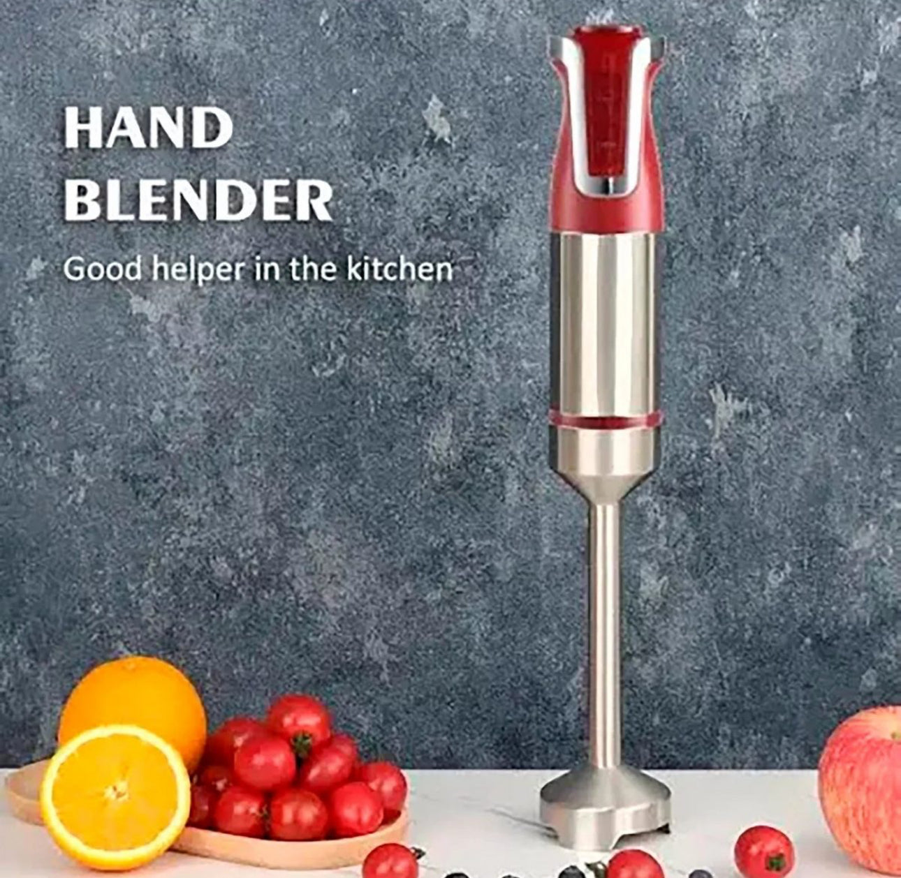 **Royalty Line Mixer Vertical - Mixer Pürier, Tocător, Mixstab 800W Roșu**