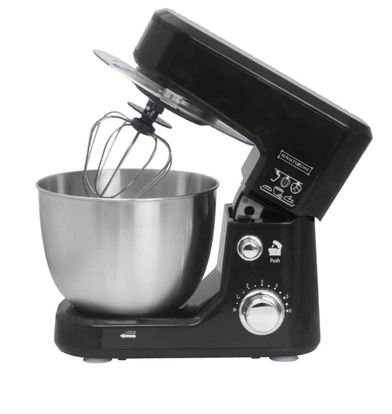 **Robot de Bucătărie Royalty Line - 1000W, 6 Viteze, Bol din Oțel Inoxidabil de 4 Litri**