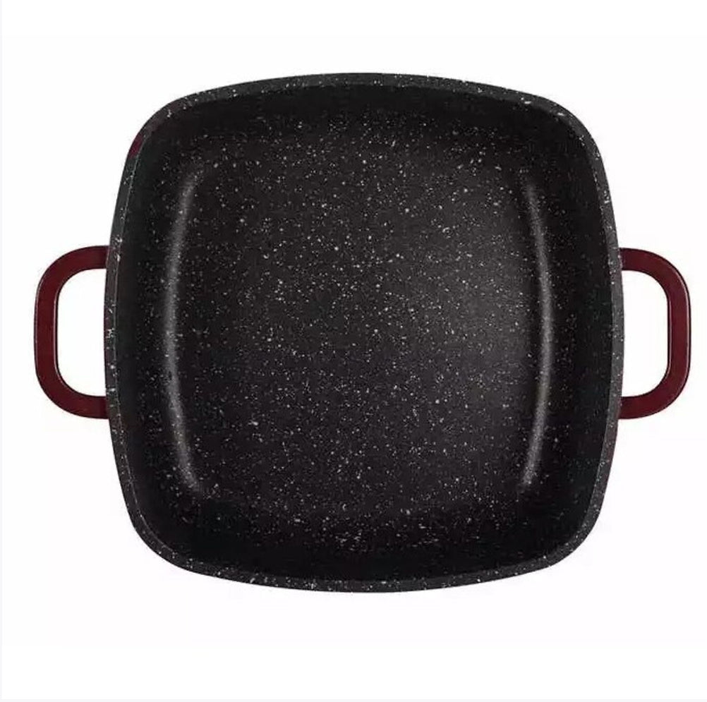 **Set de Oale Brattopf Quadratic 6 piese 🍳✨** Inductie/Gaz/Foc deschis