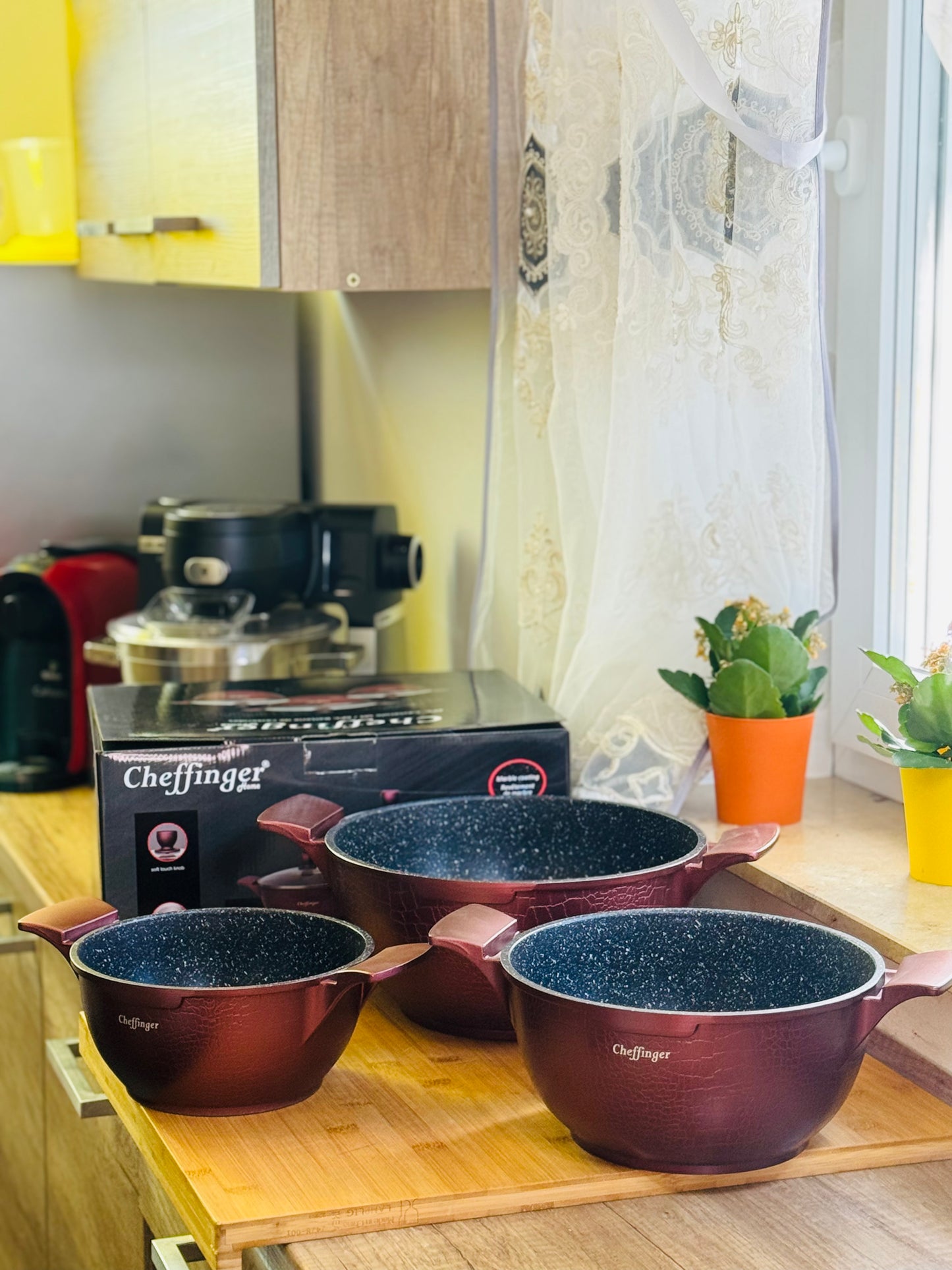 🌟 **Set de Oale 6-piese - 20, 24, 28 cm** 🌟Inducție/Gaz/Plite electrice/ Foc deschis