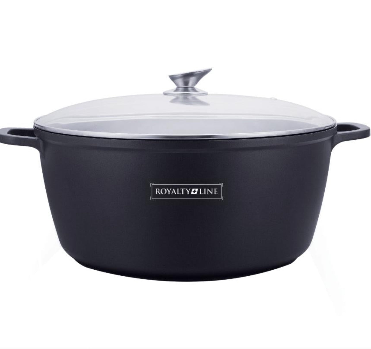 Vas Royalty Line - Aluminiu turnat, Capac din sticlă, 25,3 L/ Inducție /Electric/Foc deschis/Gaz