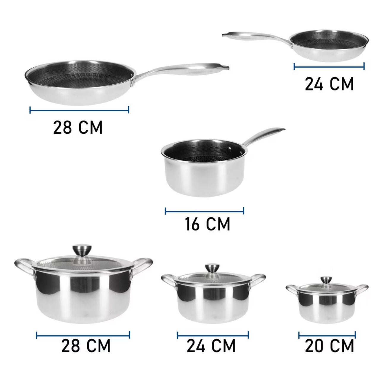 Set de Gătit PREMIUM din Oțel Inoxidabil 18/10 - 10 Piese** 🥘✨