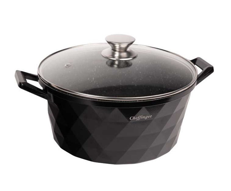 🌟 **Cheffinger : Set de Oale Diamant 6-piese** 🌟 Inducție/Electric/Gaz/Foc deschis