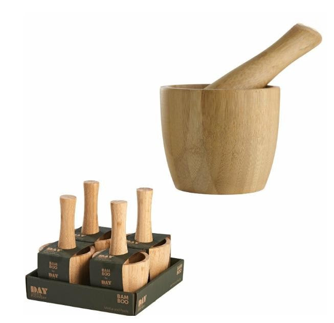 Mojar cu pistil din bambus – 9 cm diametru