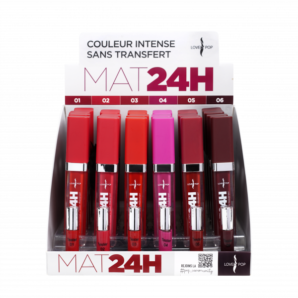 💋 ROUGE A LEVRES LIQUIDE MAT 24H MULTICOLOR 01 ✨