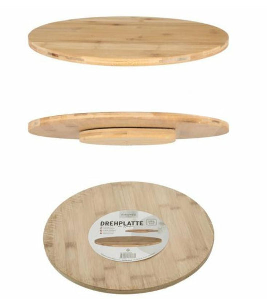 Platou rotativ din bambus – Ø 35 cm, înălțime 3 cm