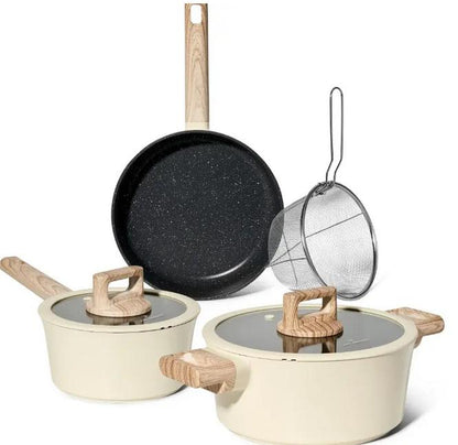Set Vase de Gătit Just Perfecto – 6 Piese, Bej