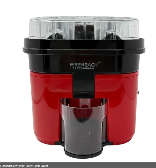 Eisenbach – Storcător de citrice 600W cu dublă presare și capac cu feliator