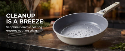 🍳 Set oale și tigăi 19 piese SwissHaus – Ceramică Sapphire, antiaderent, pentru toate tipurile de plite & cuptor