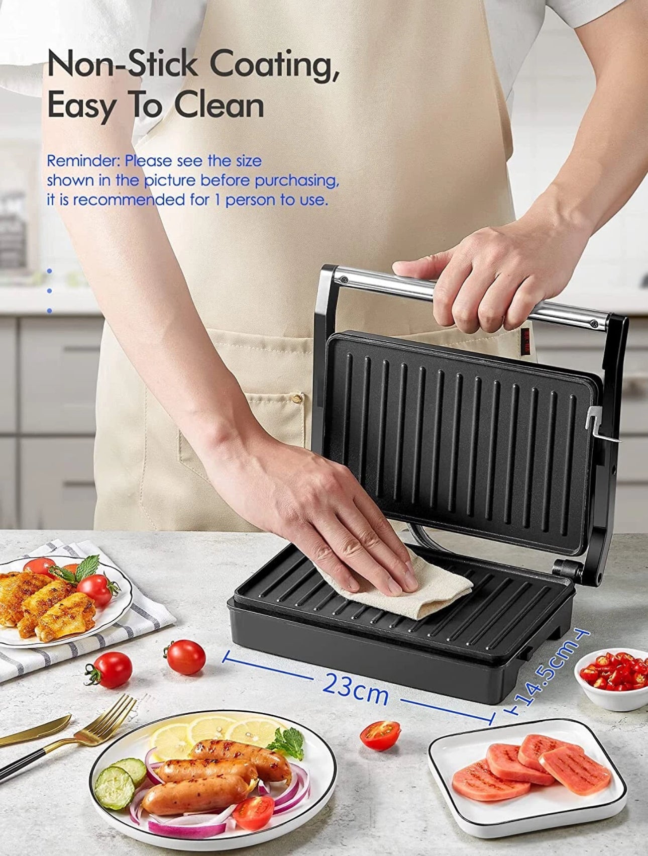 Toaster Royalty Line – 1000W
– Compact și ușor – Antiaderent