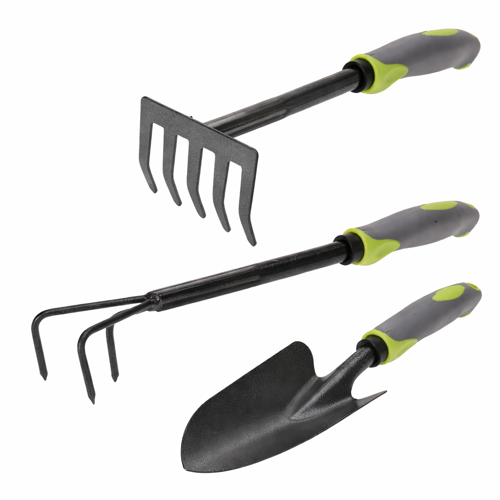 Set unelte de grădină din metal, 3 piese 🌿