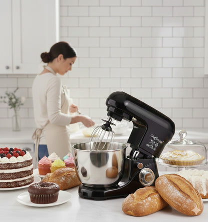 Robot de Bucătărie Cheffinger Home – 1600 W, Bol Inox 6,5 L, 6 Viteze, Negru