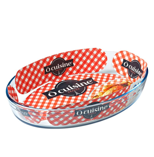 **Vas de Yena Oval din Sticlă Borosilicată OCUISINE - 3 L, 35 x 24 cm**