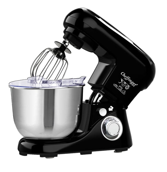 Robot de Bucătărie Cheffinger Home – 1600 W, Bol Inox 6,5 L, 6 Viteze, Negru