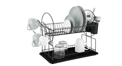Suport pentru vase Premium Duo Negru Wenko
