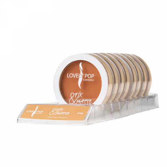 🌟 Poudre Compacte Fix & Matte N°9 – Lovely Pop