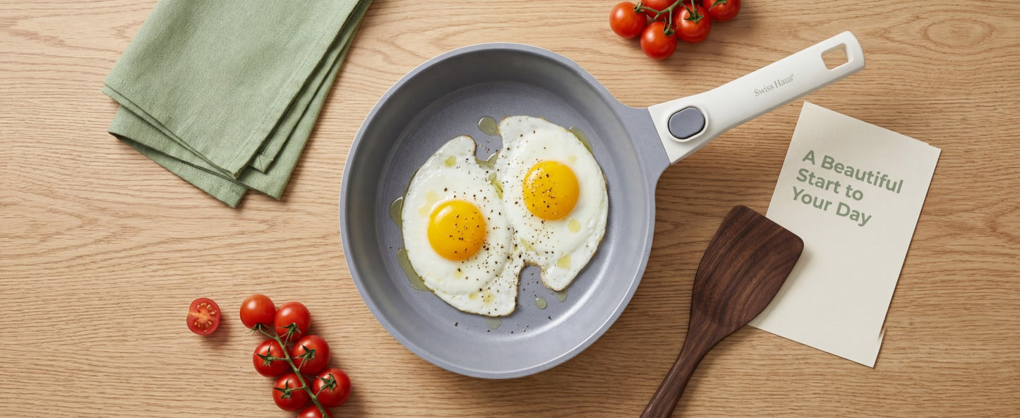 🍳 Set oale și tigăi 19 piese SwissHaus – Ceramică Sapphire, antiaderent, pentru toate tipurile de plite & cuptor