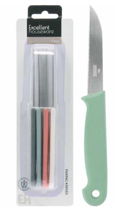 Set de cuțite de bucătărie 16 cm – 4 bucăți, culori asortate