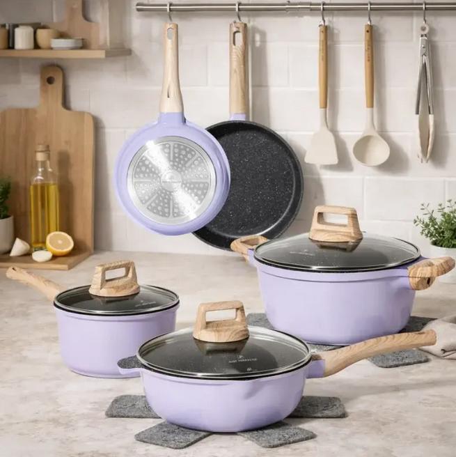 Set Vase de Gătit Just Perfecto – 13 Piese, Mov