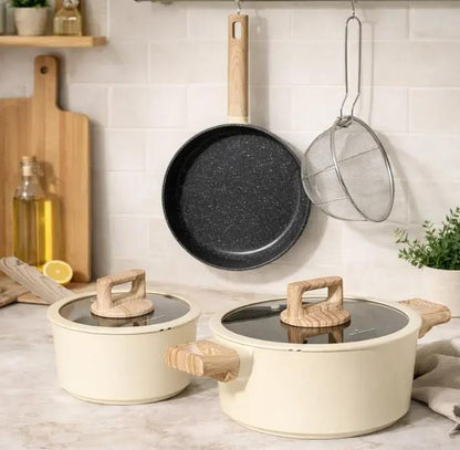 Set Vase de Gătit Just Perfecto – 6 Piese, Bej