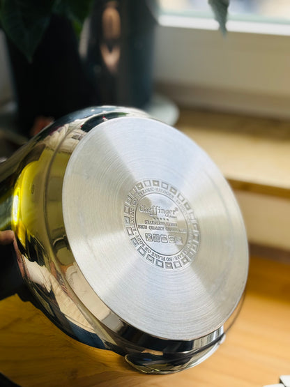 **Oala Sub Presiune Cheffinger - 24cm - 8L - Oțel Inoxidabil**