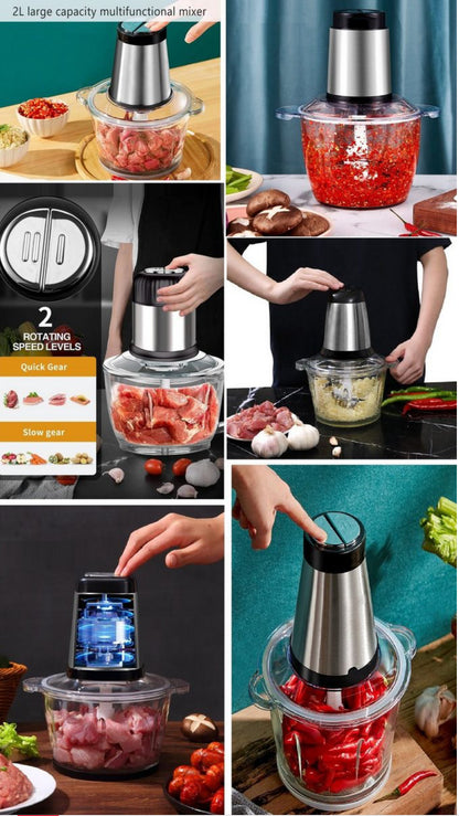 Tocător Electric Cheffinger 2L, 500W - Eficiență și Siguranță în Bucătărie