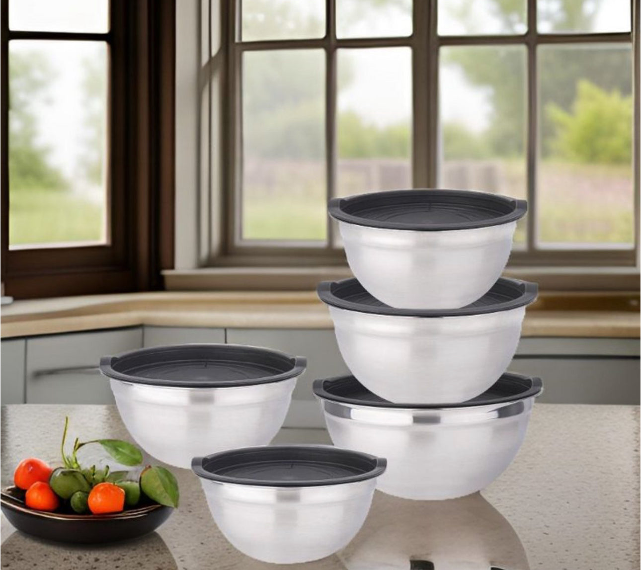 **Set de BoluriCHEFFINGER - 10 Piese din Oțel Inoxidabil