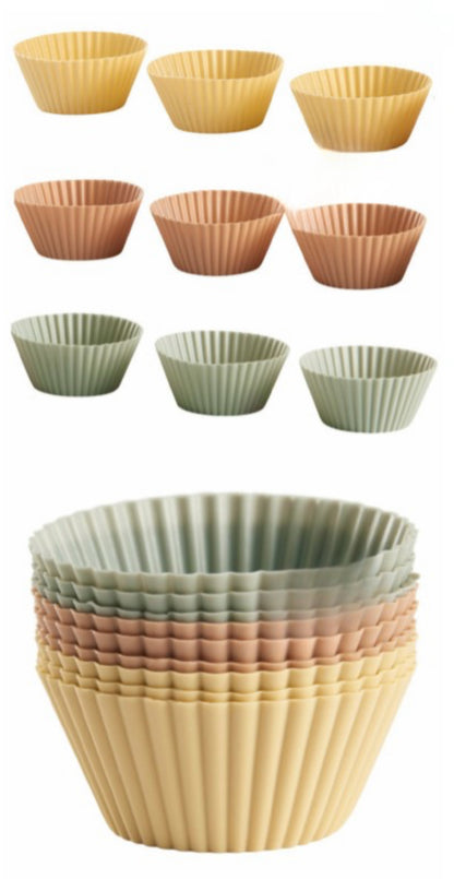 Set Forme pentru Brioșe din Silicon 9 piese