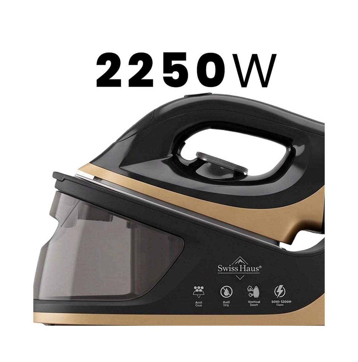 Stație de călcat cu abur – talpă ceramică, rezervor de 1,1 L, putere 2000–2250 W