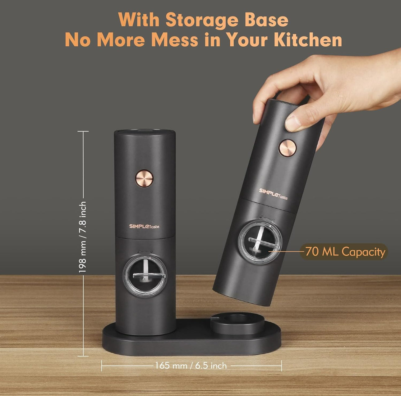 Râșnițe pentru sare și piper electrice