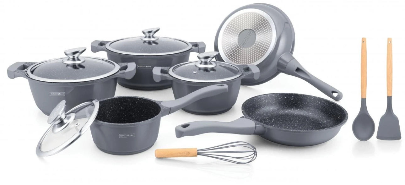 Set de vase 13 piese Silver 🍳✨