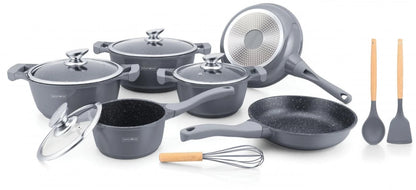 Set de vase 13 piese Silver 🍳✨