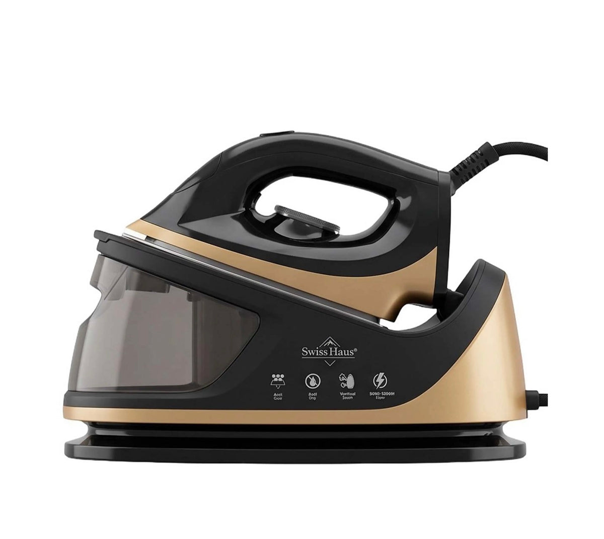 Stație de călcat cu abur – talpă ceramică, rezervor de 1,1 L, putere 2000–2250 W