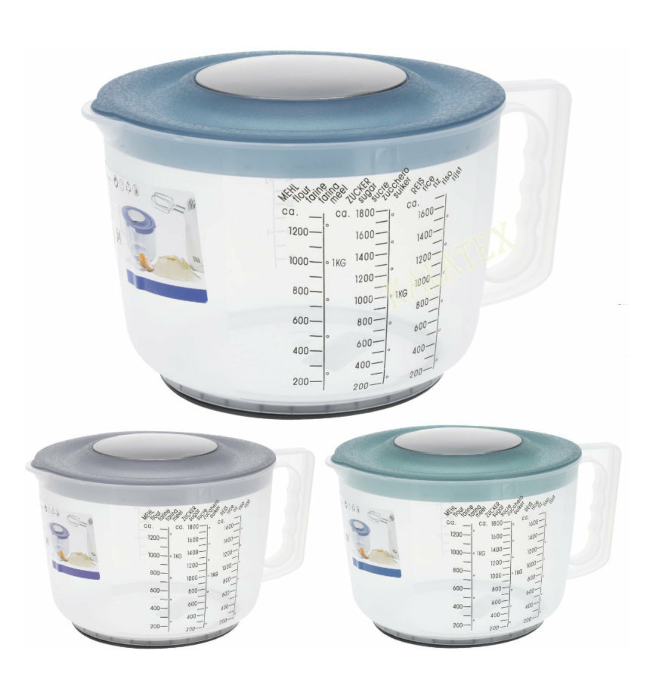 **Cana de măsurare 2 litri, cană de mixer, 3 variante, din plastic 🥤✨**