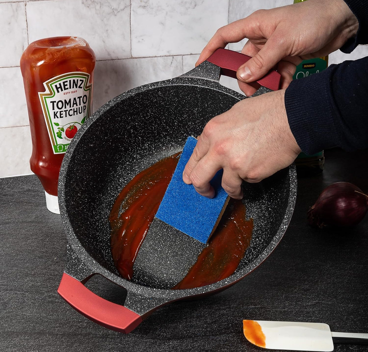 Set de vase 13 piese Burgundy 🍳✨**