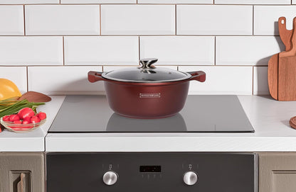 Set de vase 13 piese Burgundy 🍳✨**