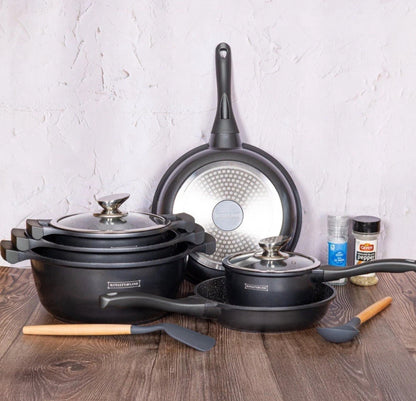 Set de vase 13 piese Silver 🍳✨