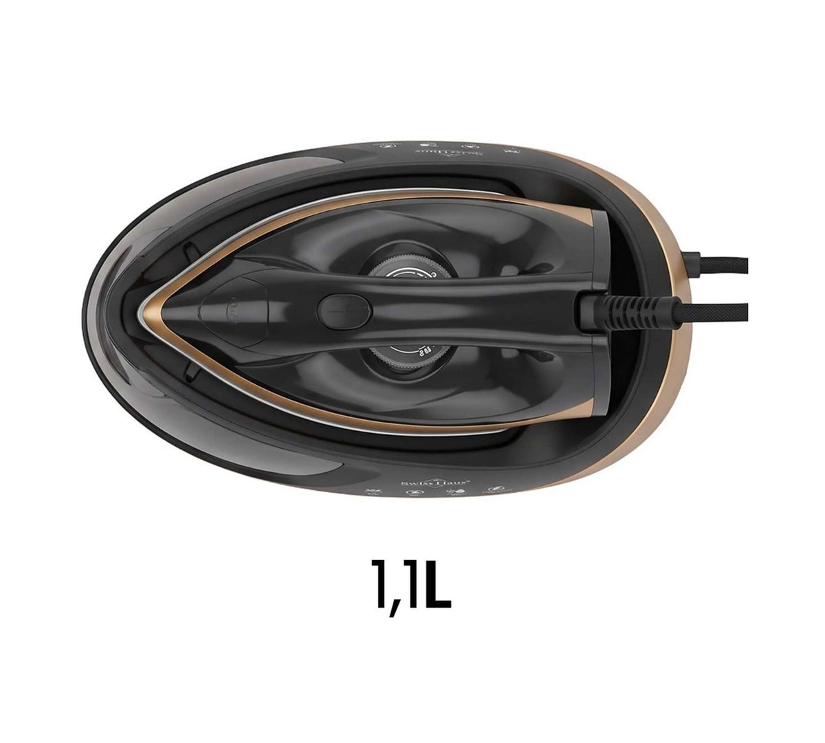 Stație de călcat cu abur – talpă ceramică, rezervor de 1,1 L, putere 2000–2250 W