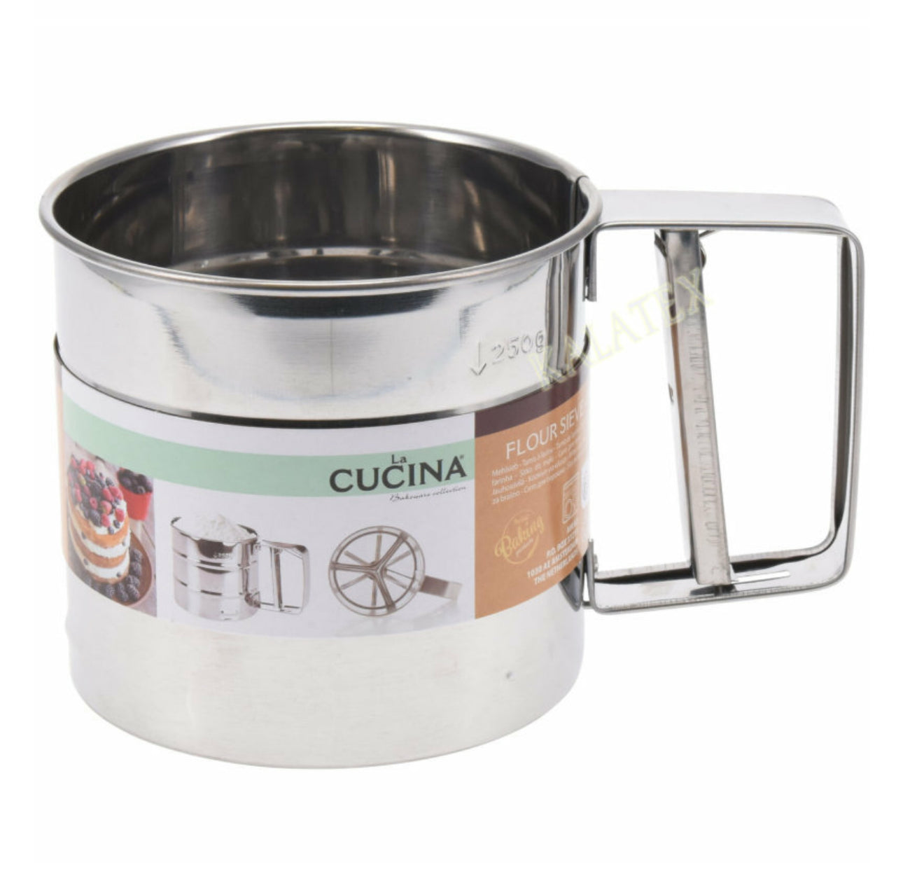 **Sita pentru făină Ø 10 cm, H: 9,5 cm, din metal 🥣✨**