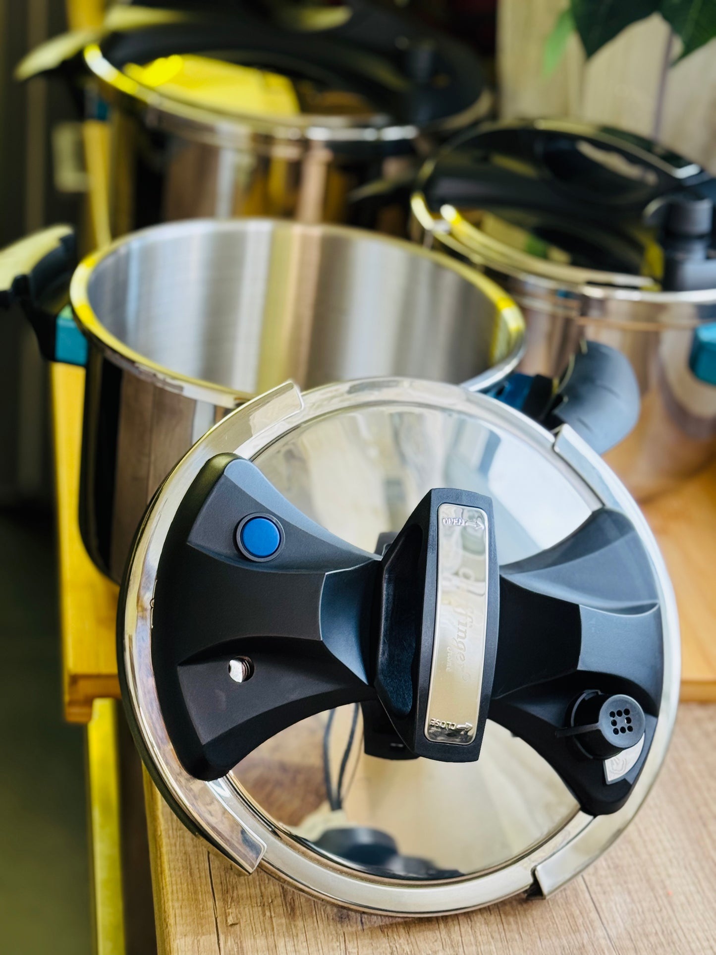 Oală sub presiune din oțel inoxidabil, 6 litri