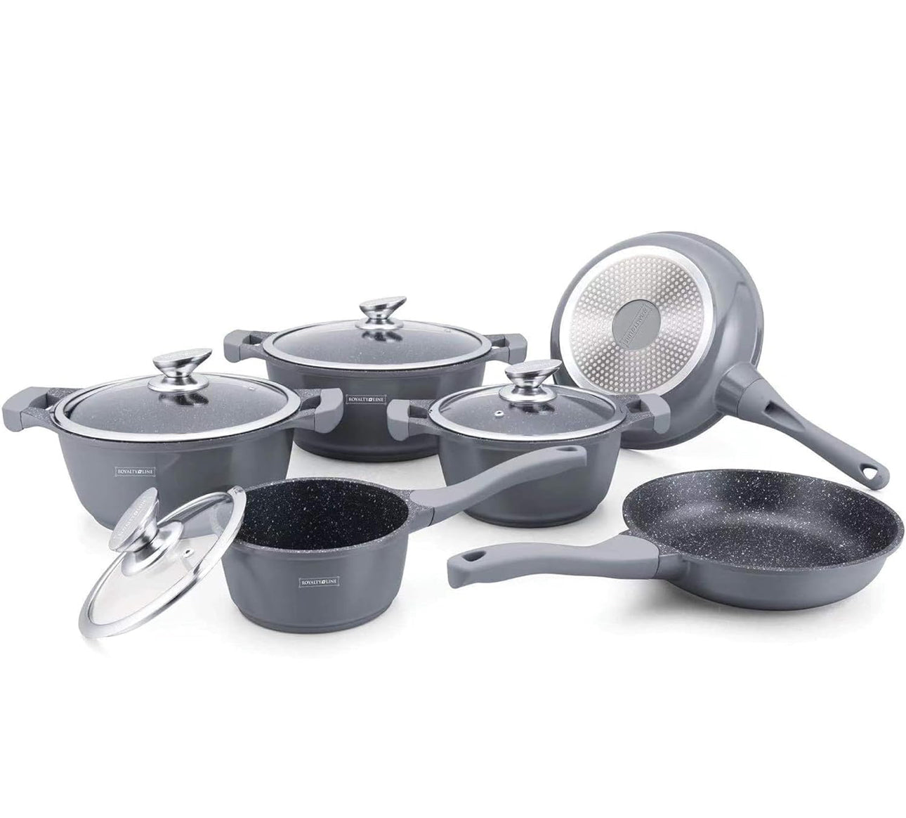 Set de vase 13 piese Silver 🍳✨