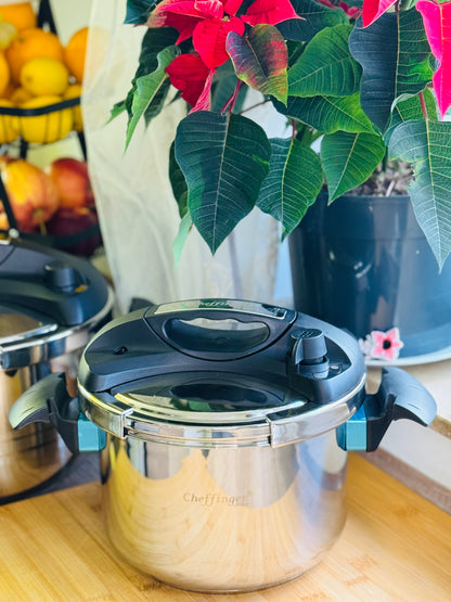 **Oala Sub Presiune Cheffinger - 24cm - 8L - Oțel Inoxidabil**