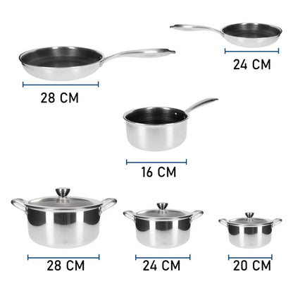 Set de Gătit PREMIUM din Oțel Inoxidabil 18/10 - 10 Piese** 🥘✨
