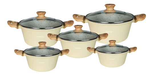 **Set de Oale 10 piese (20-22-24-26-28 cm) pentru Inducție 🍳✨**